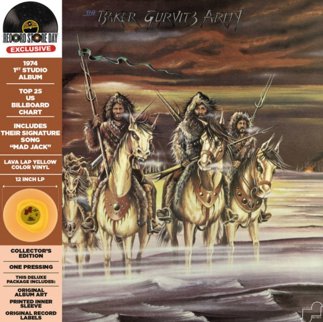 Baker Gurvitz Army - The Baker Gurvitz Army (Yellow/Beer Colour-In-Colour Vinyl) (Rsd 2023) (Vinyl)