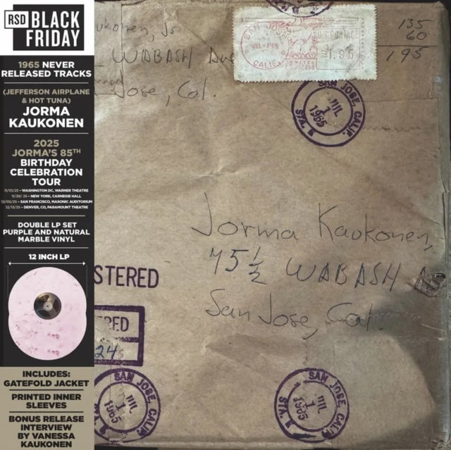 Jorma Kaukonen - Wabash Avenue - BF 2025 (Purple/Natural Double Vinyl) (Vinyl)