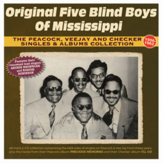 Original Five Blind Boys Of Mississippi - The Peacock. Vee Jay And Checker Singles & Albums Collection 1956-62 (CD)