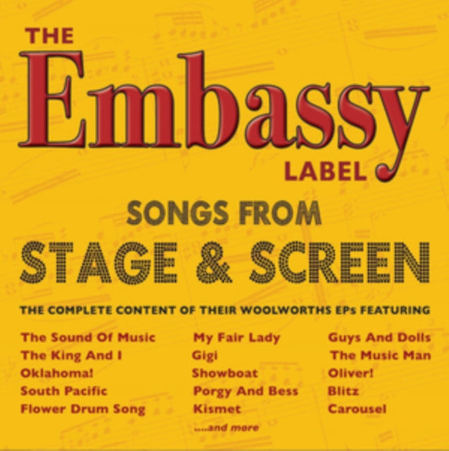 Various Artists - The Embassy Label - Songs From Stage & Screen (CD)