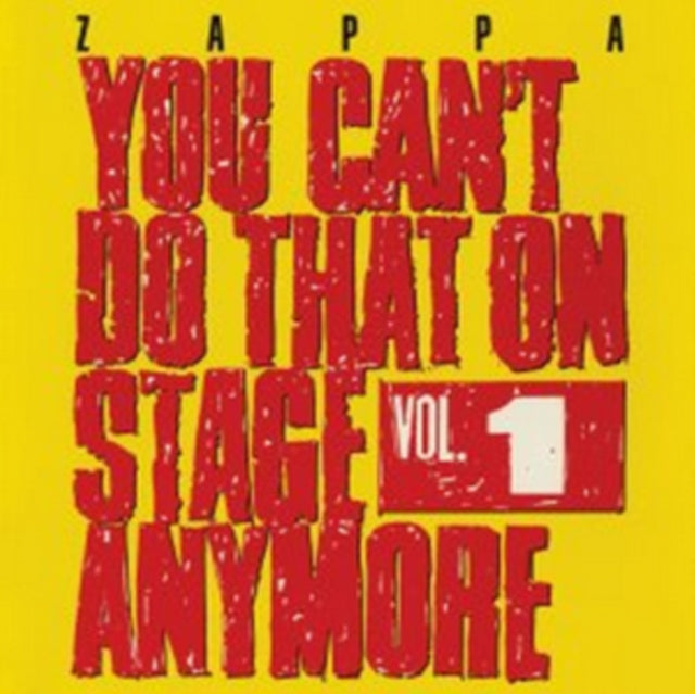 Frank Zappa - You CanT Do That On Stage Anymore - 1 (CD)