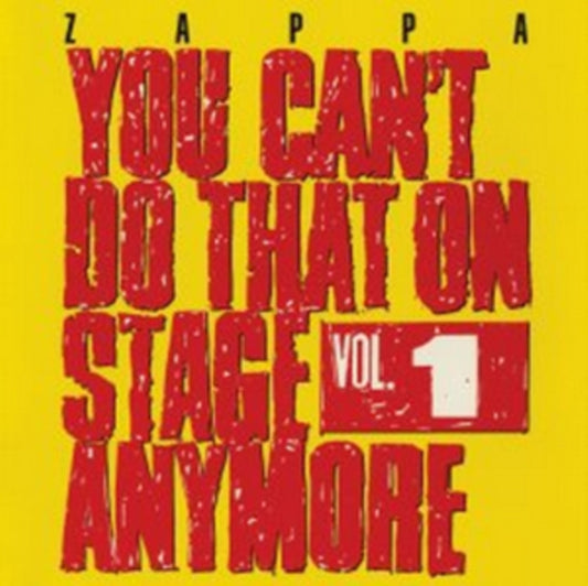Frank Zappa - You CanT Do That On Stage Anymore - 1 (CD)