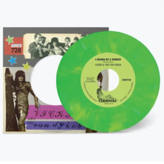 Vickie & The Van Dykes - I Wanna Be A Winner / Outcast (Green/White Marble Vinyl) (Vinyl)