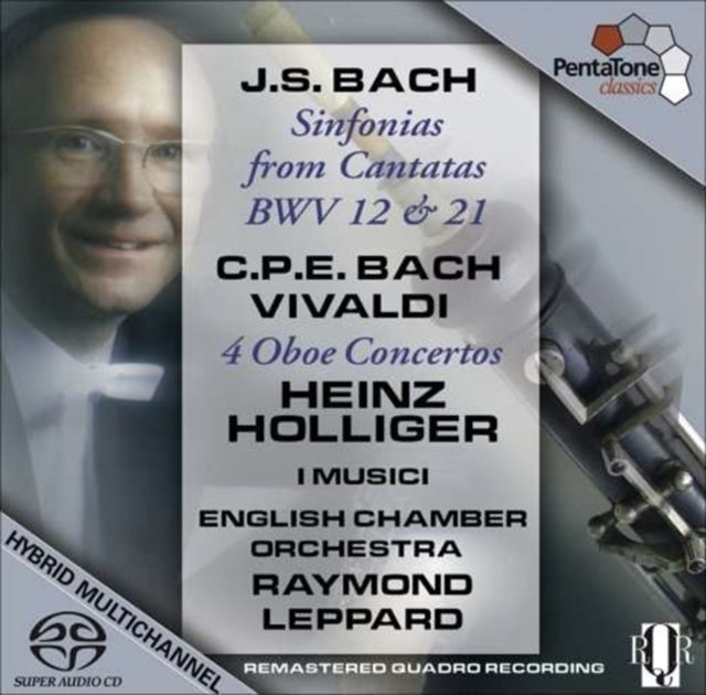 Holliger/I Musici/Eco/Leppard - Js Bach/Sinfonias/Cpe Bach/Oboe Cons (SACD)