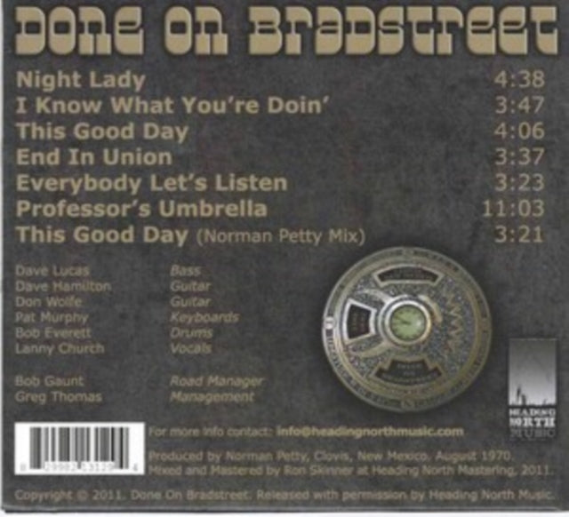 Done On Bradstreet - The Time Capsule (CD)