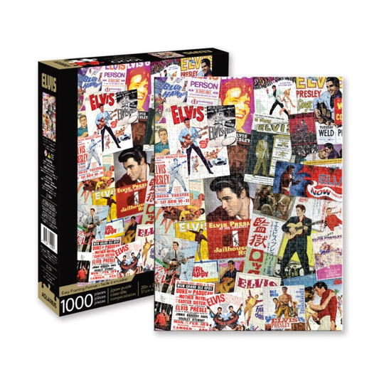 Elvis Presley - Elvis Movie Poster Collage 1000 Piece Jigsaw Puzzle (Jigsaw Puzzle)