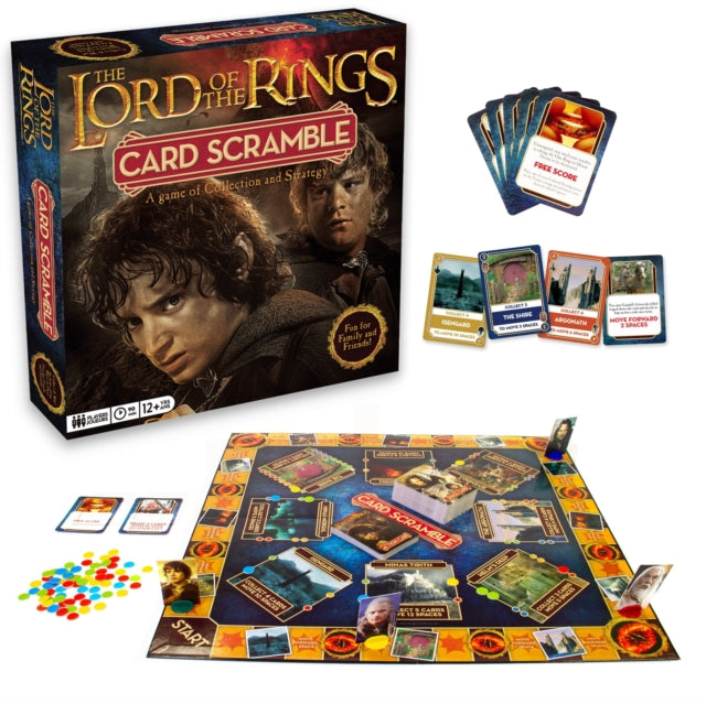 Lord Of The Rings Card Scramble Board Game (Board Game)