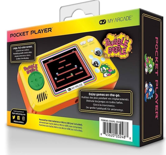 My Arcade - Pocket Player Bubble Bobble Portable Gaming System (3 Games In 1)