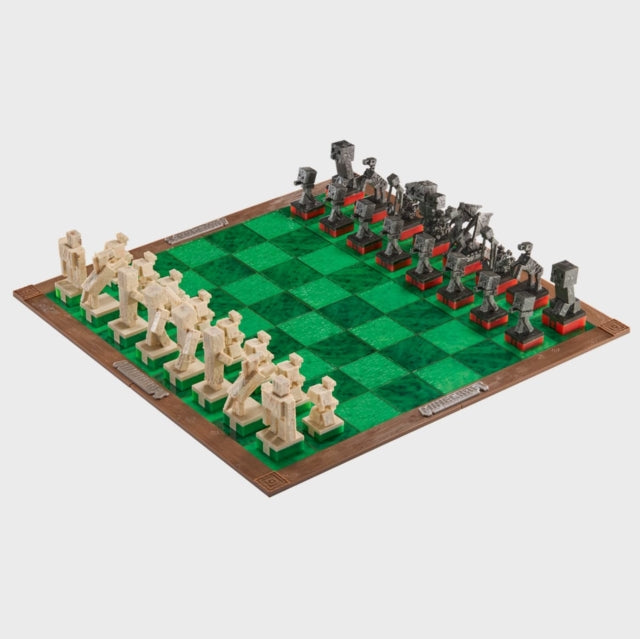 Minecraft - Minecraft Chess Set - Overworld Heroes Vs. Hostile Mobs (Board Game)
