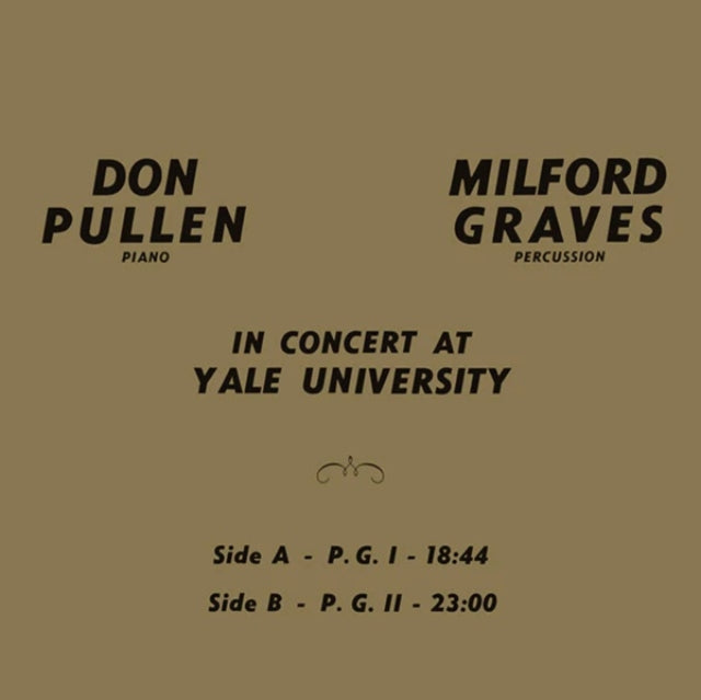 Milford Graves / Don Pul - In Concert At Yale University (Vinyl)