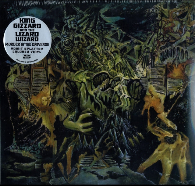 King Gizzard & The Lizard Wizard - Murder Of The Universe (Transparent Green W / Mustard Yelow Splatter Vinyl) (Vinyl)