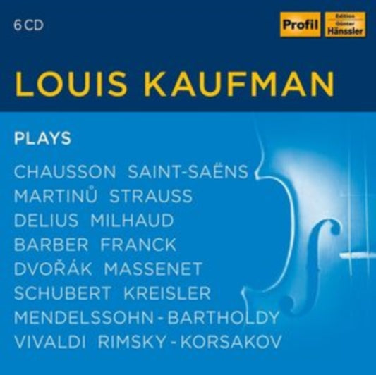 Kaufman - Ernest Chausson / Charles-Camille Saint-Saens / Bohuslav Martinu / Richard Strauss / Frederick Delius / Darius Milhaud / Antonin Dvorak... (CD)