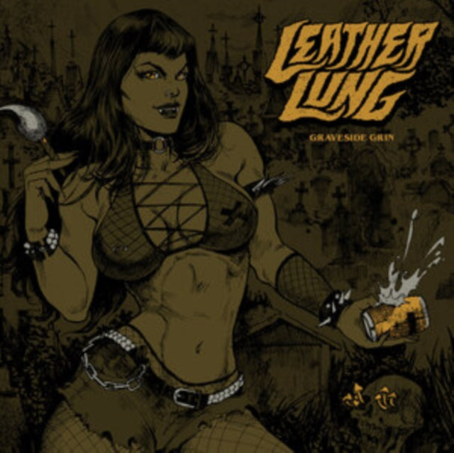 Leather Lung - Graveside Grin (Black/Yellow Marble Vinyl) (Vinyl)