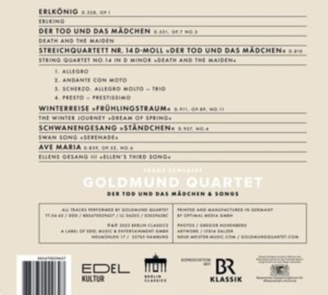 Goldmund Quartet - Schubert - Der Tod Und Das Madchen (CD)