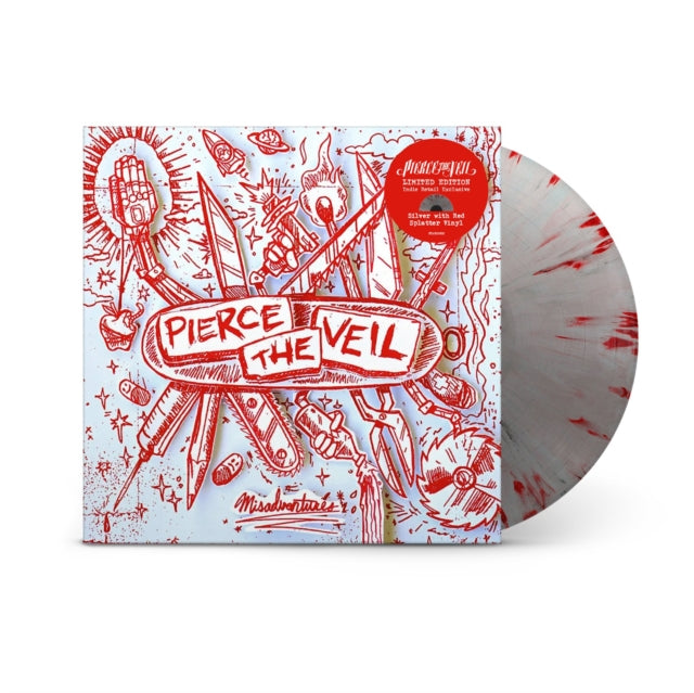 Pierce The Veil - Misadventures (Silver/Red Splatter Vinyl) (Vinyl)