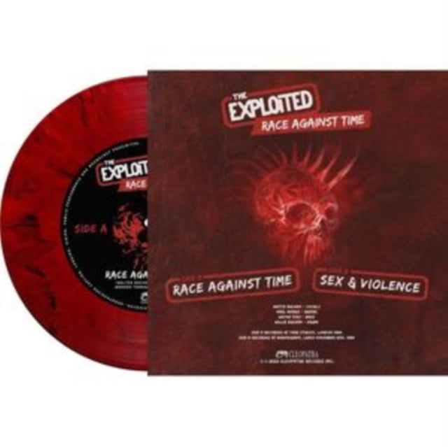 Exploited - Race Against Time (Red Marble Vinyl) (Vinyl)