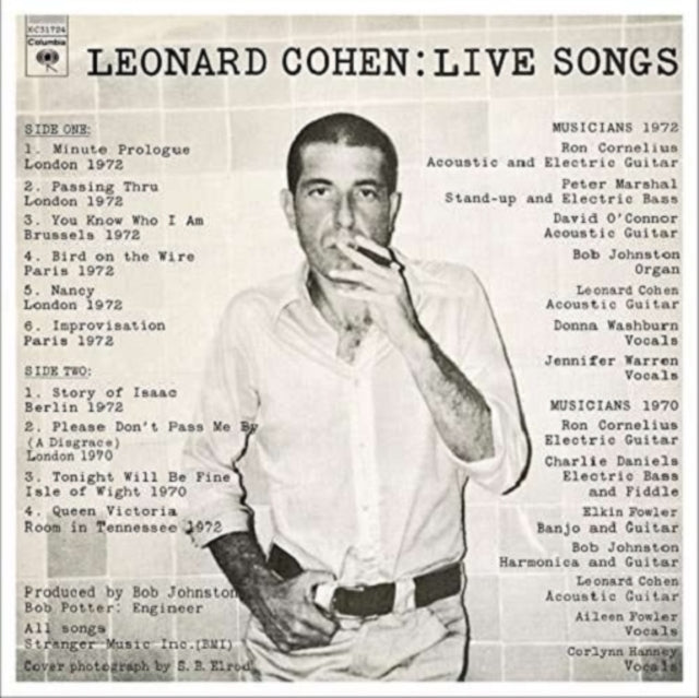 Leonard Cohen - Live Songs (Vinyl)