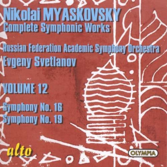 Evgeni Svetlanov / Russian Academic - Myaskovsky: Syms 16. 19 (CD)