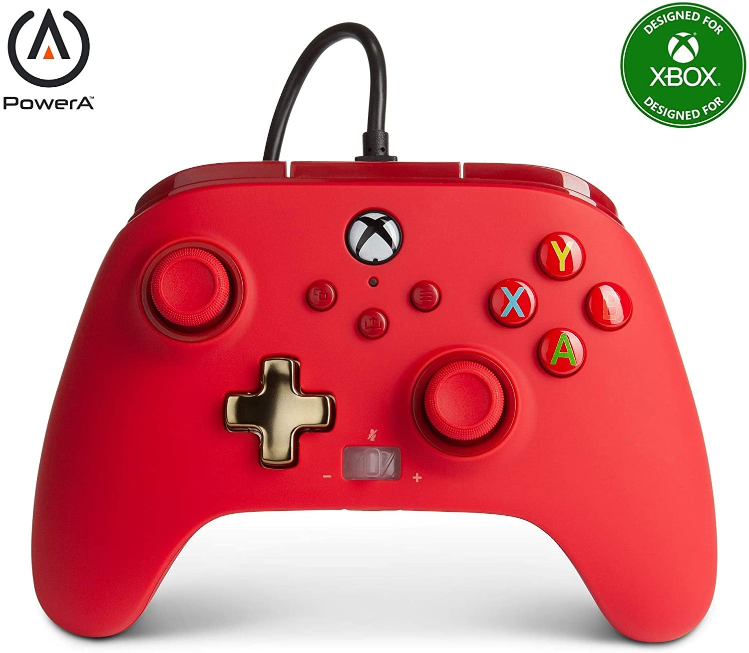 PowerA Enhanced Wired Xbox One Controller - Bold Red (Xbox One)