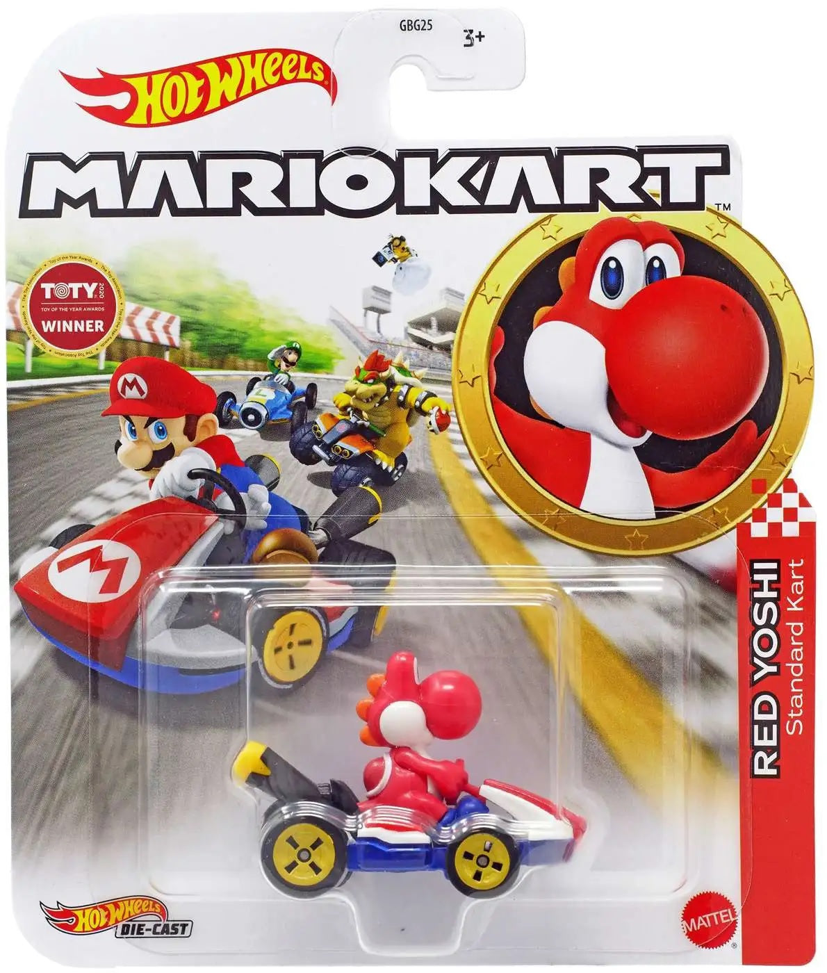 Hot Wheels - Mario Kart - Die Cast - Red Yoshi (Toys)