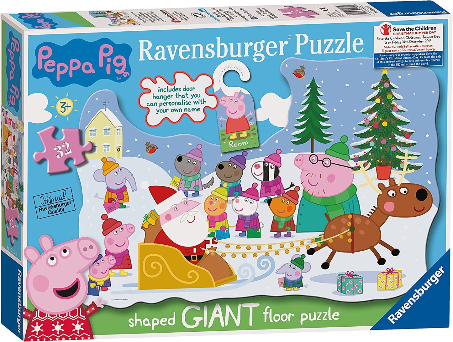 Ravensburger Puzzle - Peppa Pig Christmas 32pc with Door Hanger (Jigsaw Puzzle)