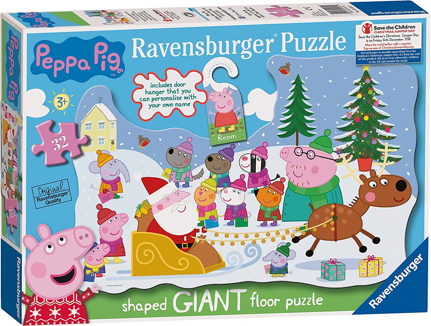 Ravensburger Puzzle - Peppa Pig Christmas 32pc with Door Hanger (Jigsaw Puzzle)