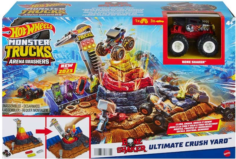 Hot Wheels - Monster Trucks Arena - Ultimate Crush Yard Playset