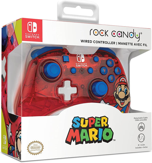 PDP Rock Candy Wired Mini Controller (Mario) (Nintendo Switch)