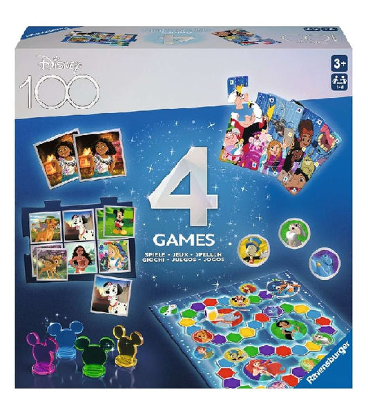 Ravensburger Puzzle - Disney 100th Anniversary 4 in 1 Games Puzzle