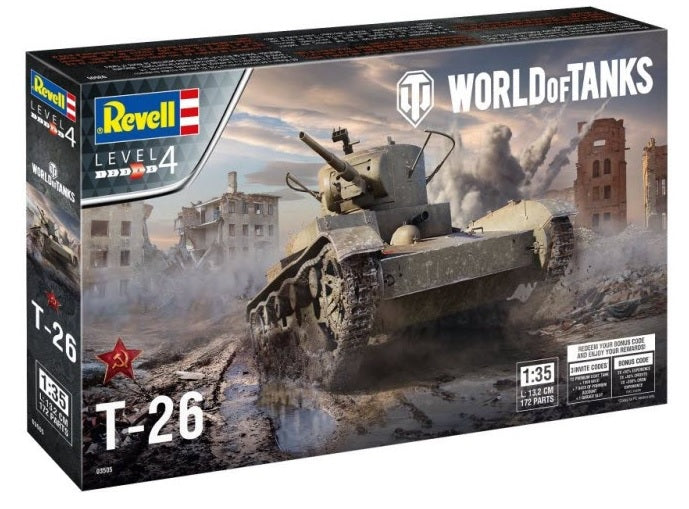 Revell Model Kit World of Tanks T-26 Panzer (Model Kit)