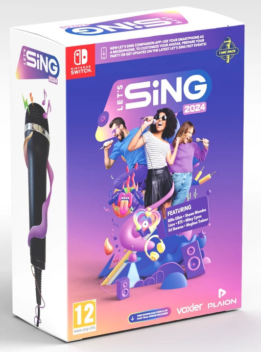 Let's Sing 2024 - Single Mic Bundle (Nintendo Switch)