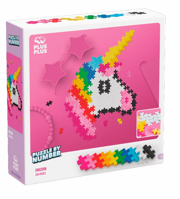 Plus-Plus: Puzzle By Number (Unicorn) 250pcs (Jigsaw Puzzle)