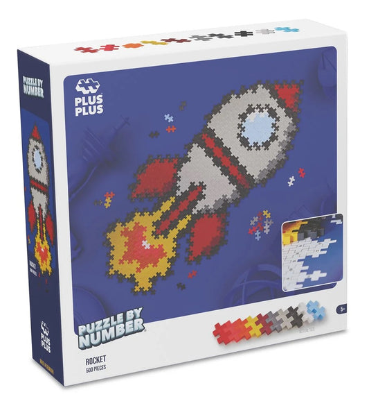 Plus-Plus: Puzzle By Number Rocket 500 Pieces Puzzle