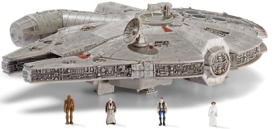 Star Wars - Micro Galaxy Deluxe Vehicle (9" Vehicle & Figure) -Millenium Falcon Wave 1r (Toys)