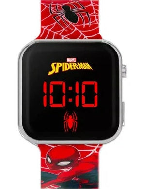 Peers Hardy - LED Strap Watch - Disney Marvel Spiderman Red 