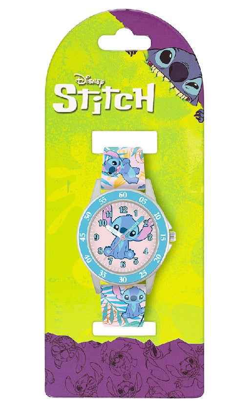 Peers Hardy - Time Teacher Watch - Disney Lilo And Stitch Blue Printed 