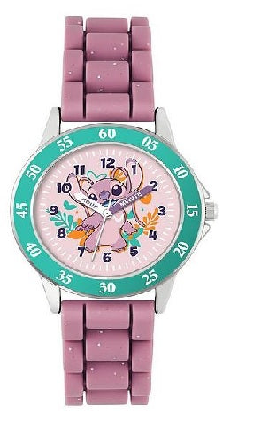 Peers Hardy - Time Teacher Watch - Disney Lilo And Stitch Pink Angel
