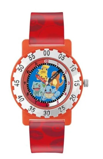 Peers Hardy - Time Teacher Watch - Pokémon Red Strap Character Dial 