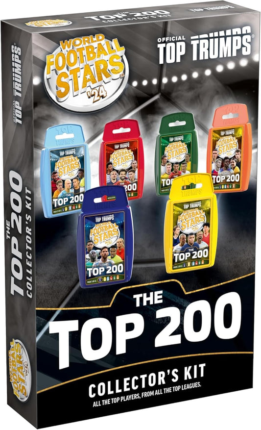 World Football Stars Top 200 Top Trumps Card Game - Collectors Kit