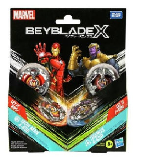 Beyblade X - Dual Pack - Iron Man 4 -80B (Stamina) & Thanos 4 -60P (Balance) 