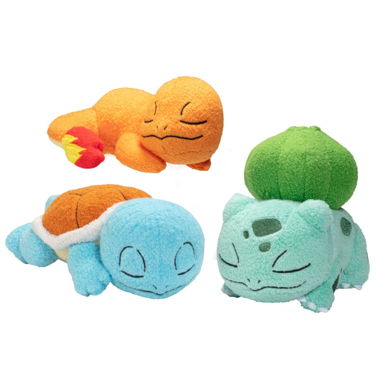 Pokemon - 5 inch Sleeping Plush 3 pack (Bulb, Char, Squirtle) Plush