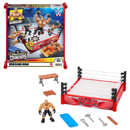 WWE - Knuckle Crunchers Rebound Ring Playset inc 2.5 Seth Rollins