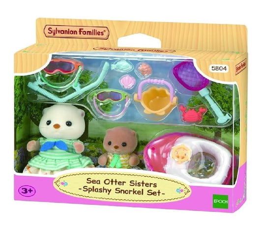 Sylvanian Families - Sea Otter Sisters -Splashy Snorkel Sett