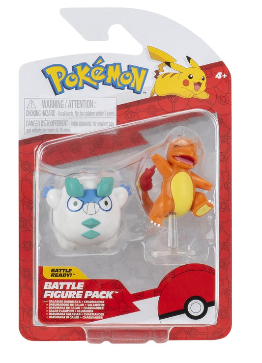 Pokemon - Battle Figure Pack - Galarian Darumaka & Charmander