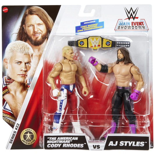 WWE - 2-pack Cody Rhodes vs AJ Styles Figure (Toys)