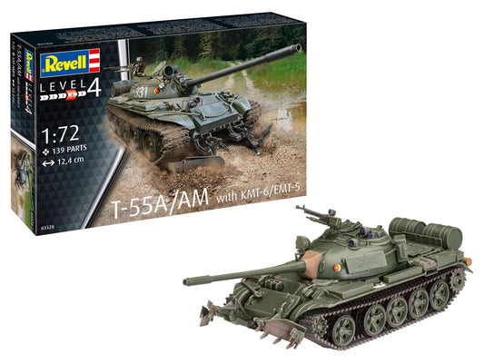 Revell Tank T-55A/AM with KMT-6/EMT-5 (Model Kit)
