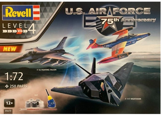 Revell Gift Set US Air Force 75th Anniversary  (Model Kit)