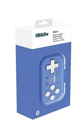 8BitDo Micro Bluetooth Gamepad (Blue) (Android/Raspberry Pi/Switch) (Retro)