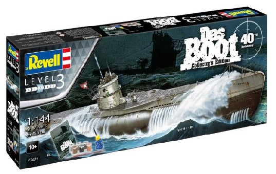 Revell Gift Set "Das Boot" Movie 40 Years Collector's Ed. 1:144 (Model Kit)