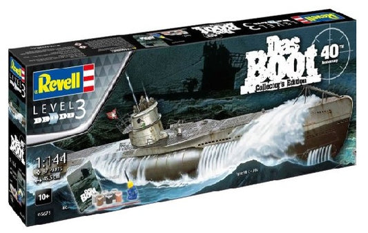 Revell Gift Set "Das Boot" Movie 40 Years Collector's Ed. 1:144 (Model Kit)